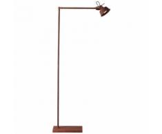 BRILLIANT TELMA Leseleuchte 154 cm Metall Rostfarbend