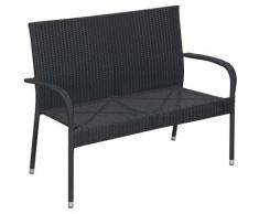 Polyrattan Bank Malta 2-Sitzer Sitzbank Geflechtbank Gartenbank - Trendline