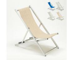Strandstuhl Meer Swimmingpool Aluminium RICCIONE | Beige