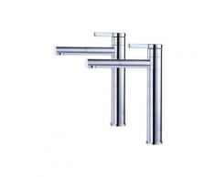 2er Wasserhahn Bad hoch 360° drehbar Waschtischarmatur Mischbatterie Waschtisch Armatur für Bad,