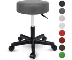 ® Rollhocker Grau Arbeitshocker Hocker Drehhocker Kosmetikhocker Praxishocker - Tresko