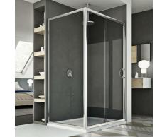 Replay Duo 1 Tür Duschkabine 100x90 CM H185 Klarglas