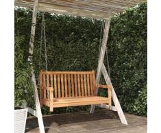 Hollywoodschaukel Massivholz Teak 114x60x64 cm vidaXL - Braun