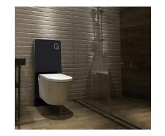 Sanitärmodul für Wand-WC (Schwarzglas)