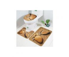 3-teiliges Badematten-Set, Memory-Schaum-Badteppiche, weiches, rutschfestes Badset