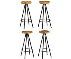 Barhocker Massivholz Mango 4 Stk.