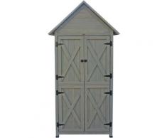 Habau - Gartenschrank Lena, grau, 84 x 45 x 178 cm