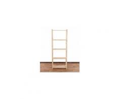 Certeo - Holzregal ra Serie | Tragkraft 35 kg pro Fachboden | HxBxT 1700 x 650 x 285 mm | - braun
