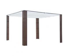 Pavillon Mit Dach Poly Rattan 300¡Á300¡Á200 Cm Braun Und Creme
