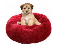 Hundekorb Runder Katzenkorb Flauschiges Haustierbettkissen Weich und bequem, warm, wasserdicht,