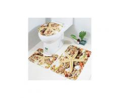 3-teiliges Badematten-Set, Memory-Schaum-Badteppiche, weiches, rutschfestes Badset