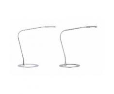 Paulmann Plaza Schreibtischleuchte | elegante Lampe für den Tisch (4 W, LED, 750 mm, Metall) Chrom