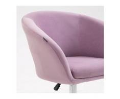 CASA VITAL Bürostuhl EMMY, 62x60x80-95 cm, mehrere Farben, Kunststoff, höhenverstellbar, pink, mit