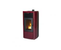 Pelletofen MCZ STAR AIR Maestro 8 kW verschiedene Farben Pellet Ofen Kaminofen Bordeauxrot