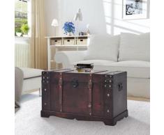 Vintage Schatztruhe Holz 66 x 38 x 40 cm