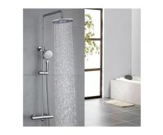 Thermostat Duschsystem Duscharmatur Chrom Duschset Regendusche Rainshower Dusche inkl. Verstellbar