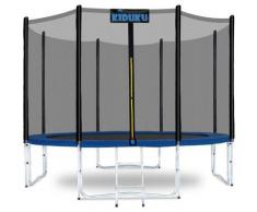 KIDUKU® Trampolin Gartentrampolin Kindertrampolin Outdoor Komplettset Netz Set 427 cm