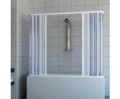 Idralite - Badewannenaufsatz in PVC H 150 cm Mod. Nicla 70x170x70 cm mit zentraler Öffnung