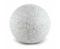 Lightcraft - Shinestone XL Kugelleuchte Außenleuchte Gartenlampe 50cm Steinoptik - Grau