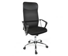 Netzrücken Bürostuhl, Computer Stuhl, Hohe Rückenlehne mit Kopfstütze, mit Armlehne,