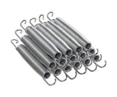 Trampolinfedern 21,6cm | Satz mit 15 Trampolin-Ersatzfedern | Hochbelastbare verzinkte, Metall