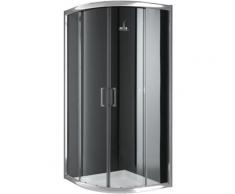 Eckeinstieg Duschkabine Runddusche 80x80 H198 Transparent 6mm Glas Mod. Alabama