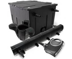 Set: Bio Teichfilter 60000l 72W UVC Teichklärer 80W Teichpumpe Skimmer
