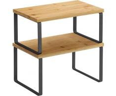 Songmics - Gewürzregal, 2er Set, Küchenregal, Küchen-Organizer, erweiterbar, Gewürzhalter,