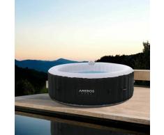 Arebos - Whirlpool 208 cm Spa Pool Heizung Massage aufblasbar rund