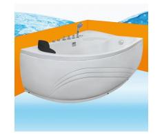 Eckwanne Whirlpool Raumsparwunder Pool Badewanne A617-B-ALL 160x100 16631 -->