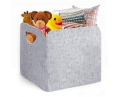 Echoo - Aufbewahrungsbox Organizer, 30 * 30 * 24(cm) Faltbare, Aufbewahrungskorb aus Filz Stoff,