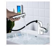 Auralum Waschtischarmatur fürs Bad mit Ausziehbare Brause | Wasserhahn für Waschbecken und