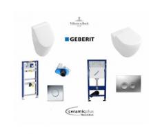 Villeroy & Boch Subway Urinal mit Wand-WC, CeramicPlus Geberit