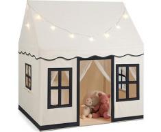 Costway - Kinderspielhaus mit Sternenlichtern, Prinzessin Prinzess Kinderzelt mit Fenstern &