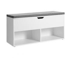 Songmics - VASAGLE Schuhbank mit 2 offenen Fächern | 100 x 30 x 48 cm Sitzbank Stauraum unter dem
