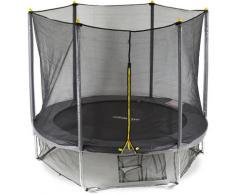 Relaxdays - 3 tlg. Outdoor Trampolin Set, Gartentrampolin Kinder & Erwachsene, bis 150kg,
