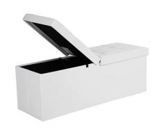 Songmics - Faltbarer Sitzhocker, Sitzbank mit 120 L Stauraum, bis 300 kg belastbar, Kunstleder,