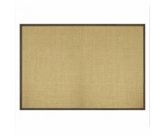 Sisal-Teppich Amazonas Natur Bordüre: Sahara / Cappuchino 40 x 60 cm - Natur