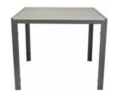 Kynast Exklusiv - Kynast Aluminium Gartentisch 90 x 90 cm Hellgrau-anthrazit - grau