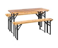 Bierzeltgarnitur Schwabing 120x60 cm Bierbank Biertisch Festzeltgarnitur Set