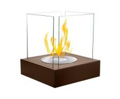 Selsey - Tischkamin kastra - Bioethanol-Kamin quadratisch mit Sicherheitsglas, 40 x 52 x 40 cm