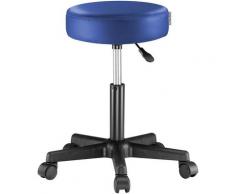 Casaria Rollhocker Höhenverstellbar 360° Drehbar 10cm Polsterung Arbeitshocker Drehhocker