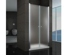 Duschtür Pendeltür Nischentür Duschabtrennung Schwingtür Dusche Satiniert 124-128 cm 185cm Höhe