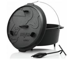 Bbq-toro - Dutch Oven DO12P, 13,6 L Premium Gusseisen Kochtopf, Gusstopf
