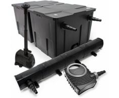 Set: Bio Teichfilter 60000l 72W UVC Teichklärer 80W Pumpe Springbrunnenpumpe