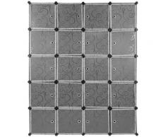 Kleiderschrank DIY - 20-Cube Kleiderschrank| Wardrobe Rack Steckregal Garderobe Badregal