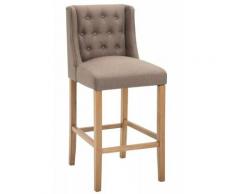 Barhocker Cassandra Stoff Antik-hell-taupe