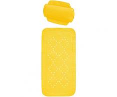 Spirella - set Wannenmatte Wanneneinlage 91x36cm & Badewannenkissen Alaska Gelb