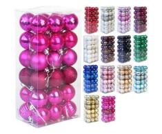 Set von 36 Weihnachtskugeln Bruchsichere Christbaumschmuck Kugel Weihnachtsschmuck Urlaub Ornament