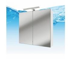 Spiegelschrank, Badspiegel, Badezimmer Spiegel Gently 60cm weiß glänzend 15193 --> NEIN ohne